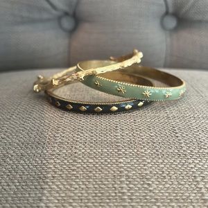 Lia Sophia - Set of 3 Bangle Bracelets